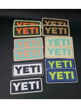 LOT 12 Yeti Vinyl Stickers Various Colors